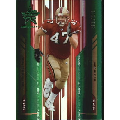 2005 Leaf Rookies and Stars Longevity Emerald #187 Billy Bajema