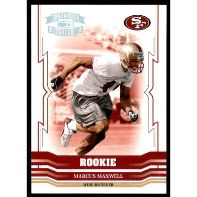 2005 Throwback Threads Silver Holofoil #190 Marcus Maxwell