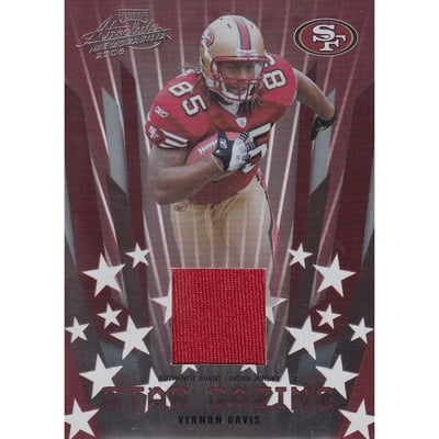 2006 Absolute Memorabilia Star Gazing Materials #13 Vernon Davis