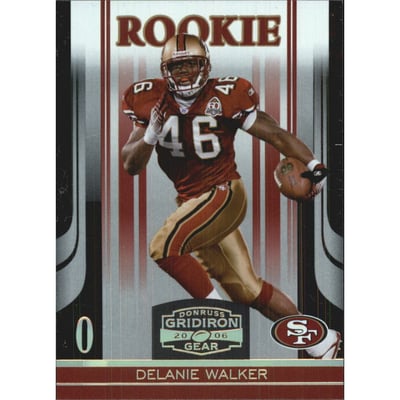 2006 Donruss Gridiron Gear Gold Holofoil O's #134 Delanie Walker