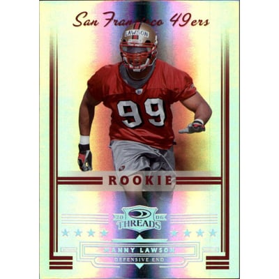 2006 Donruss Threads Silver Holofoil #197 Manny Lawson