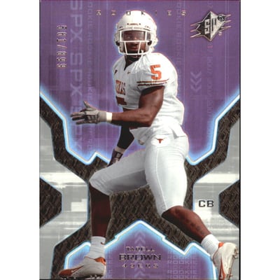 2007 SPx #160 Tarell Brown RC