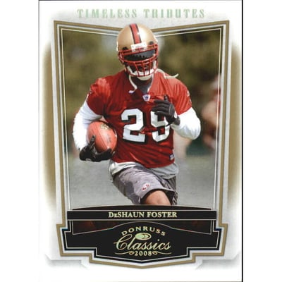 2008 Donruss Classics Timeless Tributes Gold #14 DeShaun Foster