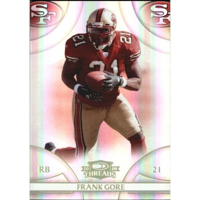 2008 Donruss Threads Gold Holofoil #123 Frank Gore