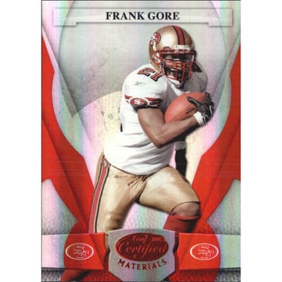 2008 Leaf Certified Materials Mirror Red #122 Frank Gore