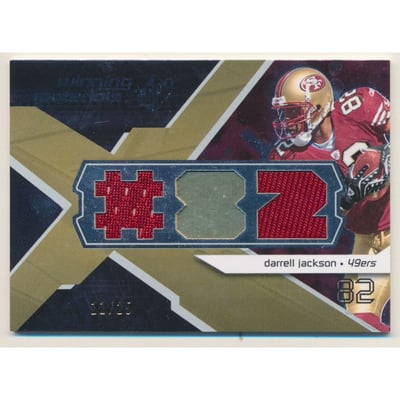 2008 SPx Winning Materials Jersey Number Dual 25 #WMDR Darrell Jackson