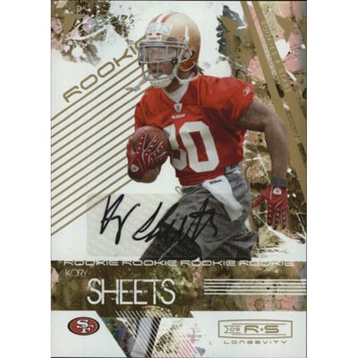 2009 Donruss Rookies and Stars Longevity Autographs #170 Kory Sheets/250