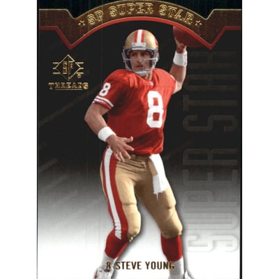 2009 SP Threads Die Cut #AP8 Steve Young