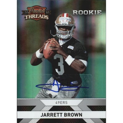 2010 Panini Threads Autographs Silver #236 Jarrett Brown/499