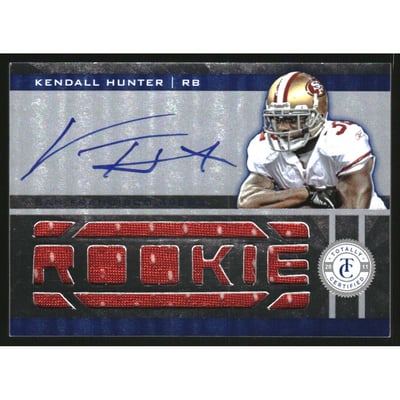 2011 Totally Certified #221 Kendall Hunter JSY AU/499 RC