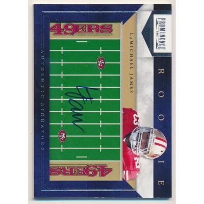 2012 Panini Prominence Rookie NFL Field Autographs #224 LaMichael James/150