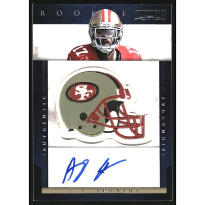 2012 Panini Prominence Rookie Team Helmet Autographs #237 A.J. Jenkins/175