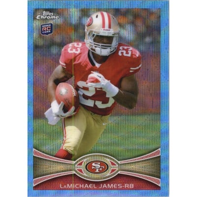 2012 Topps Chrome Blue Wave Refractors #BW191 LaMichael James