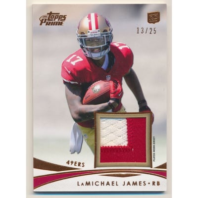 2012 Topps Prime Relics Copper #PRLJ LaMichael James
