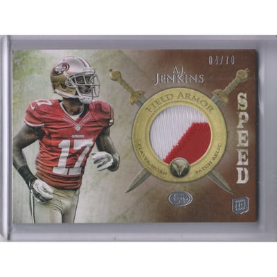 2012 Topps Valor Field Armor Patches Speed #FAPAJJ A.J. Jenkins