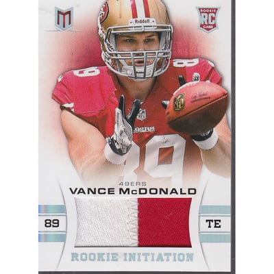 2013 Momentum Rookie Initiation Materials Prime #97 Vance McDonald