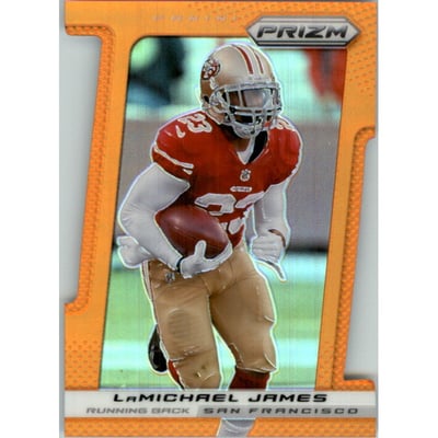 2013 Panini Prizm Prizms Orange Die Cut #187 LaMichael James