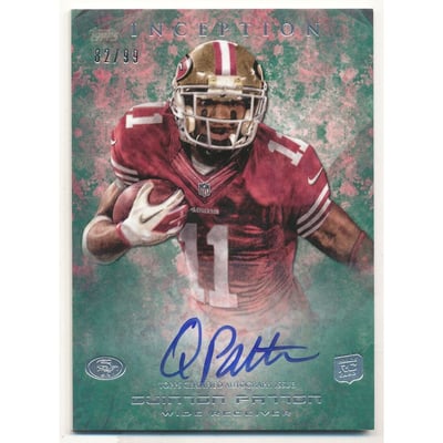2013 Topps Inception Green #111 Quinton Patton AU