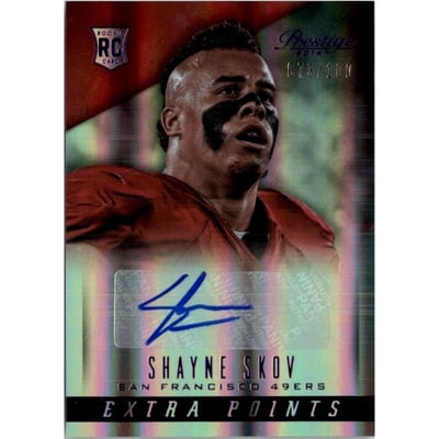 2014 Prestige Extra Points Purple Autographs #283 Shayne Skov/100