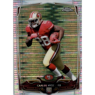 2014 Topps Chrome Mini Pulsar Refractors #158 Carlos Hyde