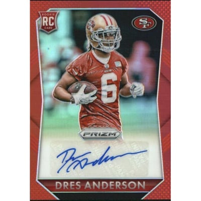 2015 Panini Prizm Rookie Autographs Prizms Red #RSDA Dres Anderson/299