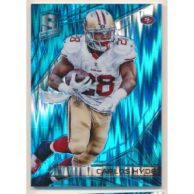 2015 Panini Spectra Neon Blue #24 Carlos Hyde