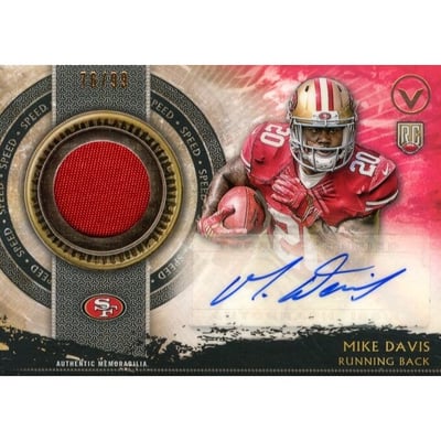2015 Topps Valor Shield of Honor Patch Autographs Speed #SHAMD Mike Davis