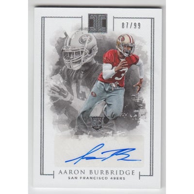 2016 Panini Impeccable #109 Aaron Burbridge AU RC