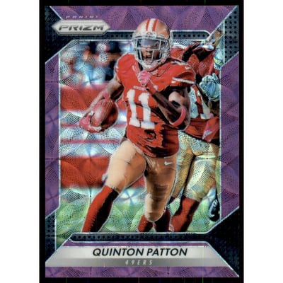 2016 Panini Prizm Prizms Purple Scope #163 Quinton Patton