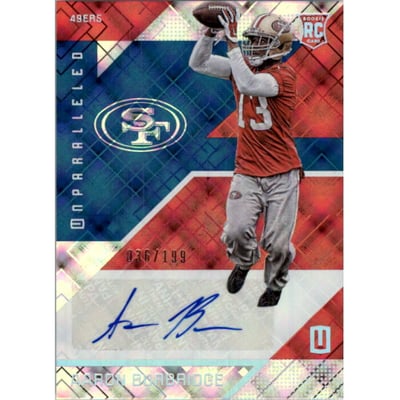 2016 Panini Unparalleled Autographs Blue #151 Aaron Burbridge/199