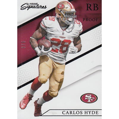2016 Prime Signatures Prime Proof Black #88 Carlos Hyde