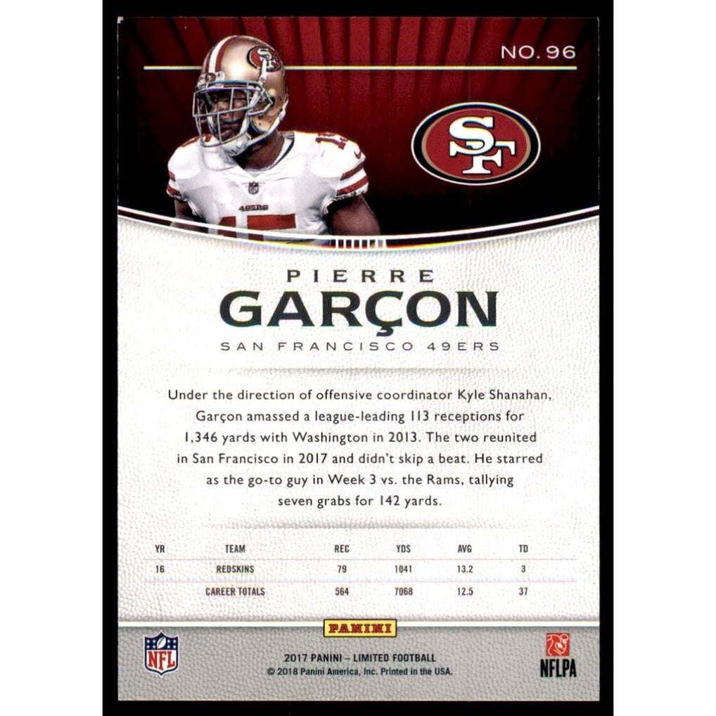 2017 Limited Ruby Spotlight #96 Pierre Garcon