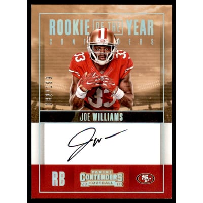 2017 Panini Contenders Rookie of the Year Contenders Autographs #17 Joe Williams/199