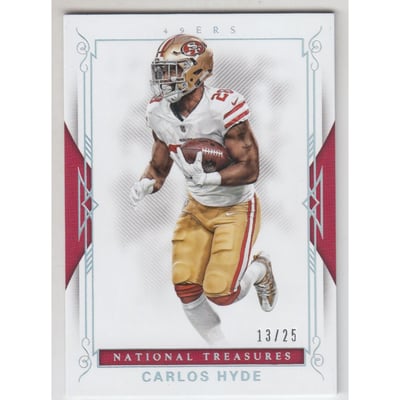 2017 Panini National Treasures Holo Silver #21 Carlos Hyde