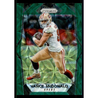 2017 Panini Prizm Prizms Green Scope #36 Vance McDonald