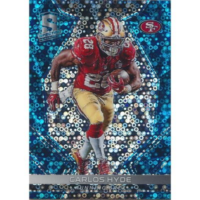 2017 Panini Spectra Neon Blue #25 Carlos Hyde