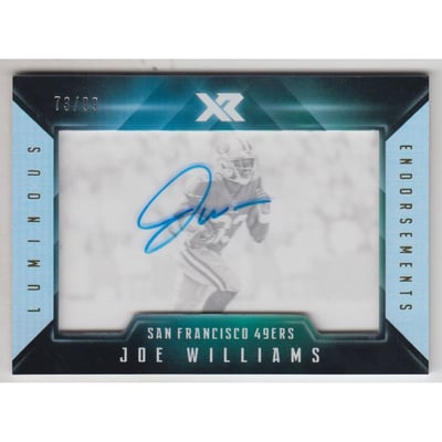 2017 Panini XR Luminous Endorsements #36 Joe Williams/99