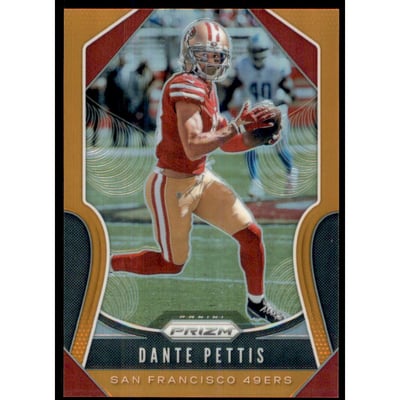 2019 Panini Prizm Prizms Orange #250 Dante Pettis