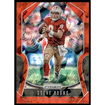 2019 Panini Prizm Prizms Red Ice #248 Steve Young