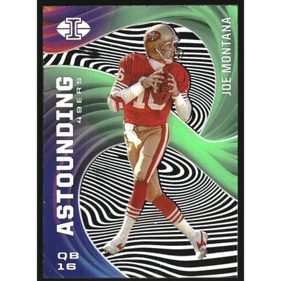 2020 Panini Illusions Astounding Emerald #17 Joe Montana