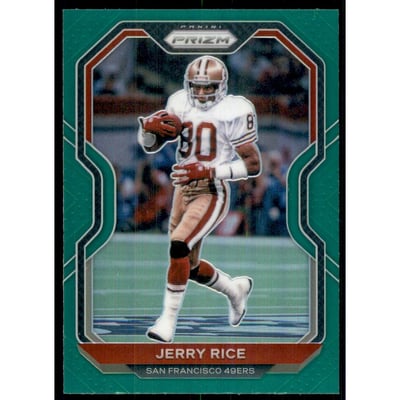 2020 Panini Prizm Prizms Green #291 Jerry Rice