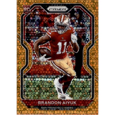 2020 Panini Prizm Prizms Orange Disco #301 Brandon Aiyuk