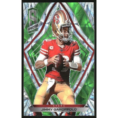 2020 Panini Spectra Neon Green #132 Jimmy Garoppolo