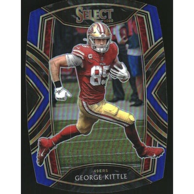 2020 Select Prizm Blue Die Cut #206 George Kittle