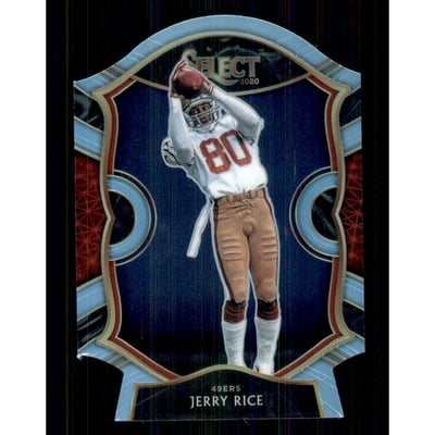 2020 Select Prizm Light Blue Die Cut #20 Jerry Rice