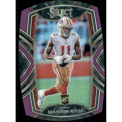 2020 Select Prizm Purple Die Cut #266 Brandon Aiyuk