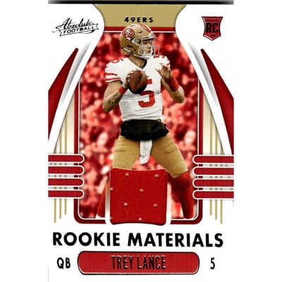2021 Absolute Absolute Rookie Materials #38 Trey Lance