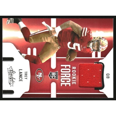 2021 Absolute Rookie Force Jerseys #3 Trey Lance