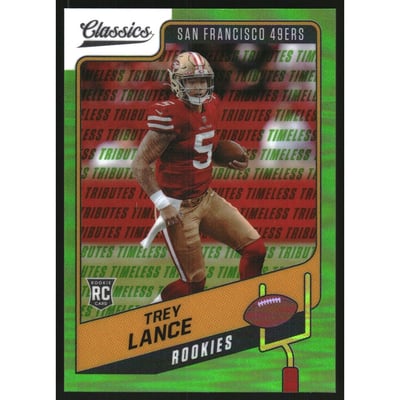 2021 Classics Premium Edition Timeless Tributes Green #153 Trey Lance