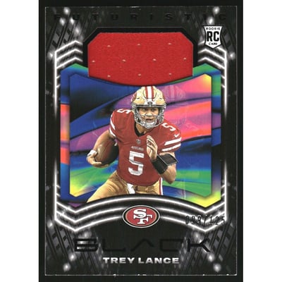 2021 Panini Black Futuristic Jerseys #4 Trey Lance